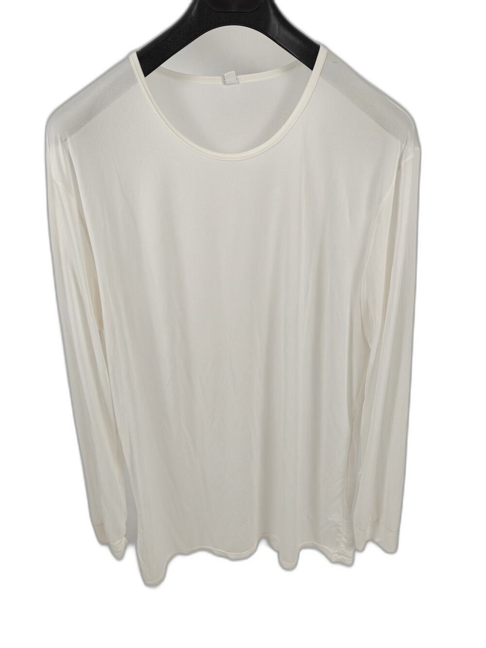 Men’s Uniqlo AIRism Long Sleeve Shirt White Size XL